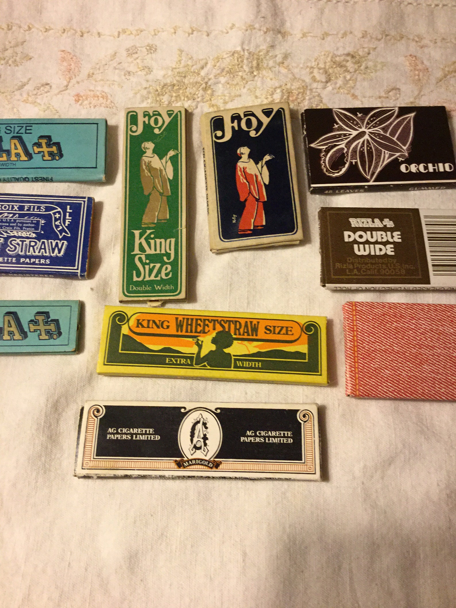 Lot of 10 Vintage Rolling Papers Foy Brings Joy Marigold Etsy