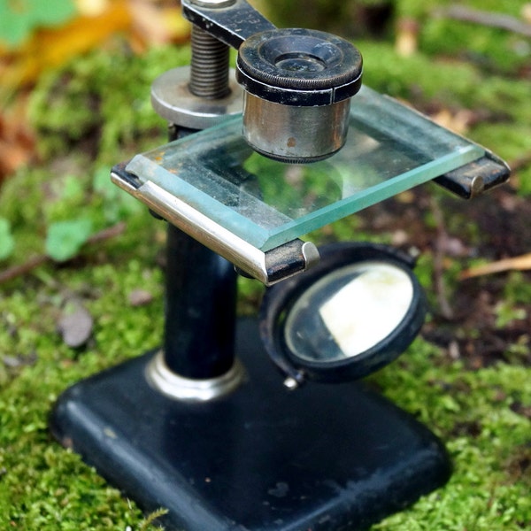 Soviet antique microscope vintage dissecting magnifier 30-x- rare microscope USSR  vintage USSR