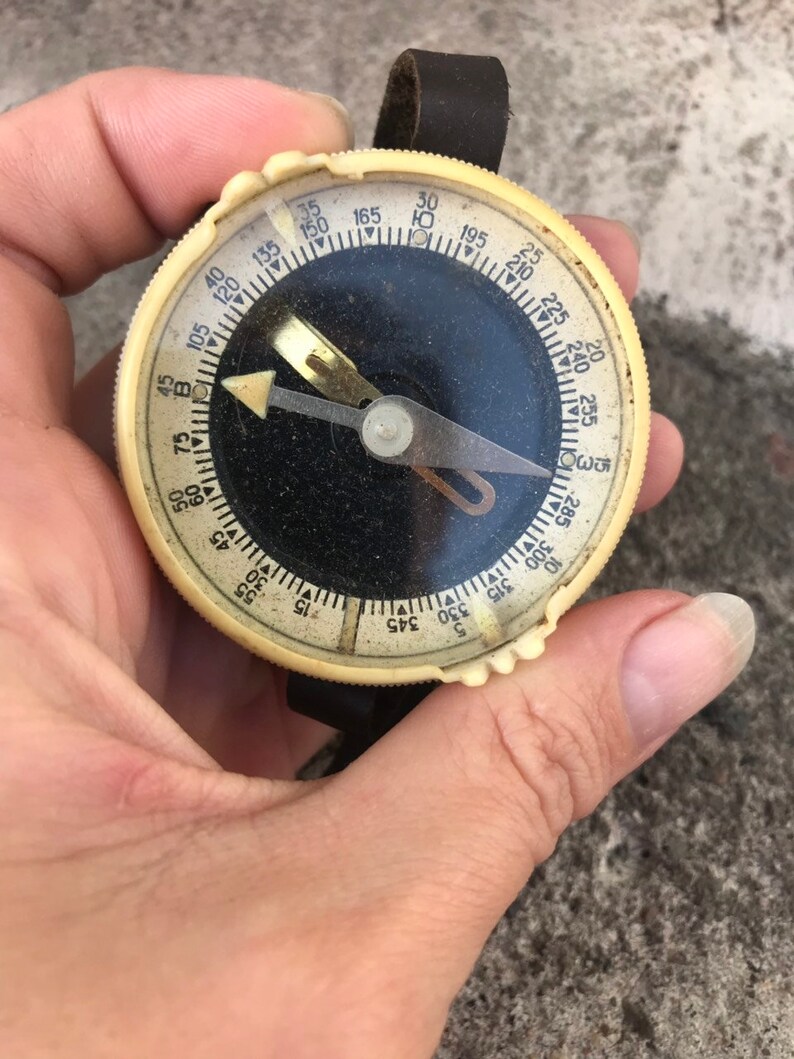 Vintage Wrist Compass Soviet Compass With Metal Housing Etsy
