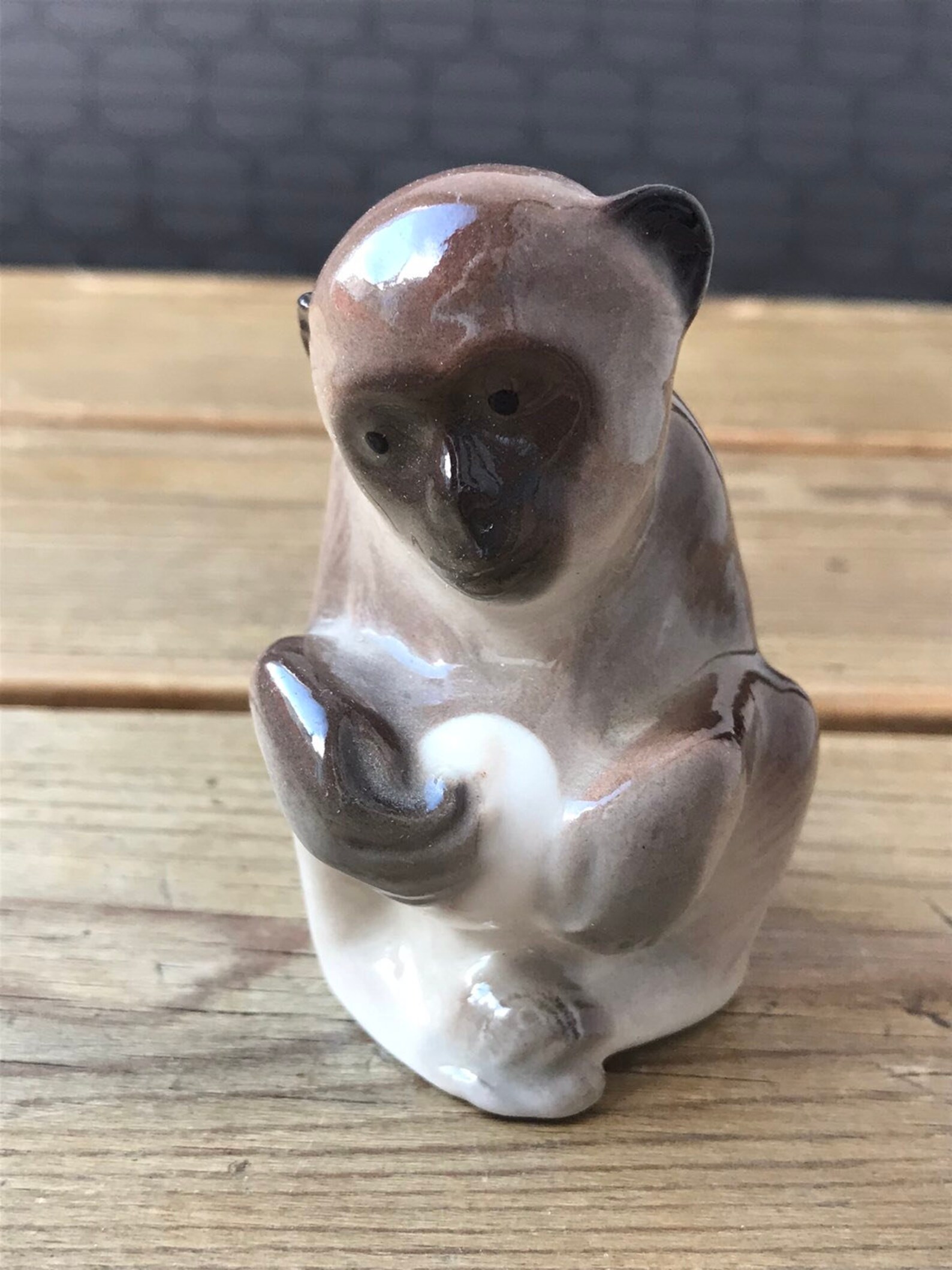Monkey porcelain figurine Lomonosov Russian Imperial Etsy