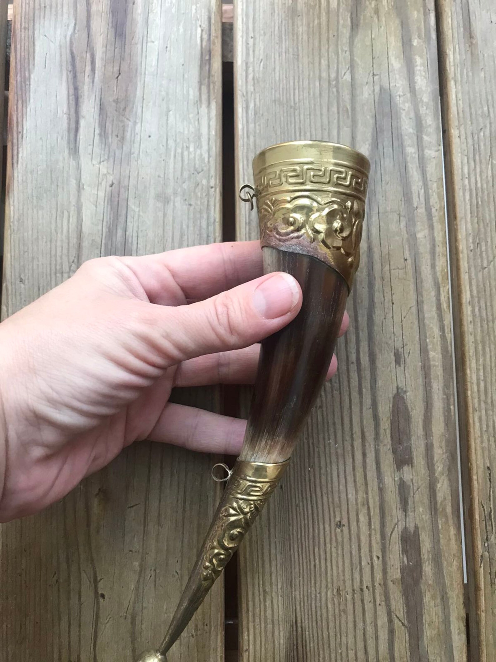 Vintage Drinking Cup cow horn Small natural Viking horn Cup Etsy