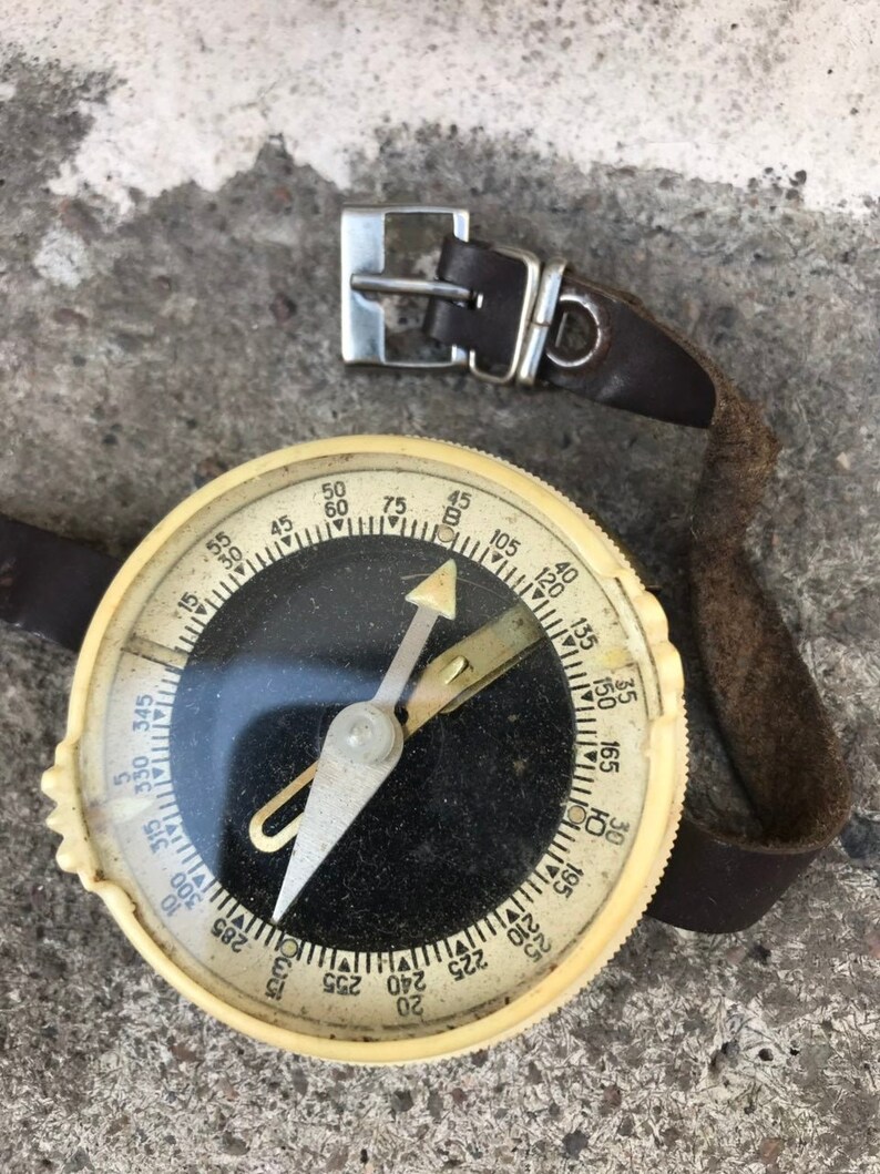 Vintage Wrist Compass Soviet Compass With Metal Housing Etsy