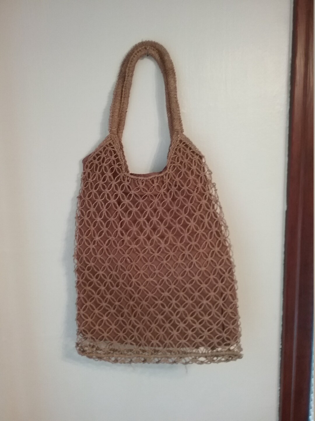Vintage Market Bag Made of Straw Made in the People's Etsy