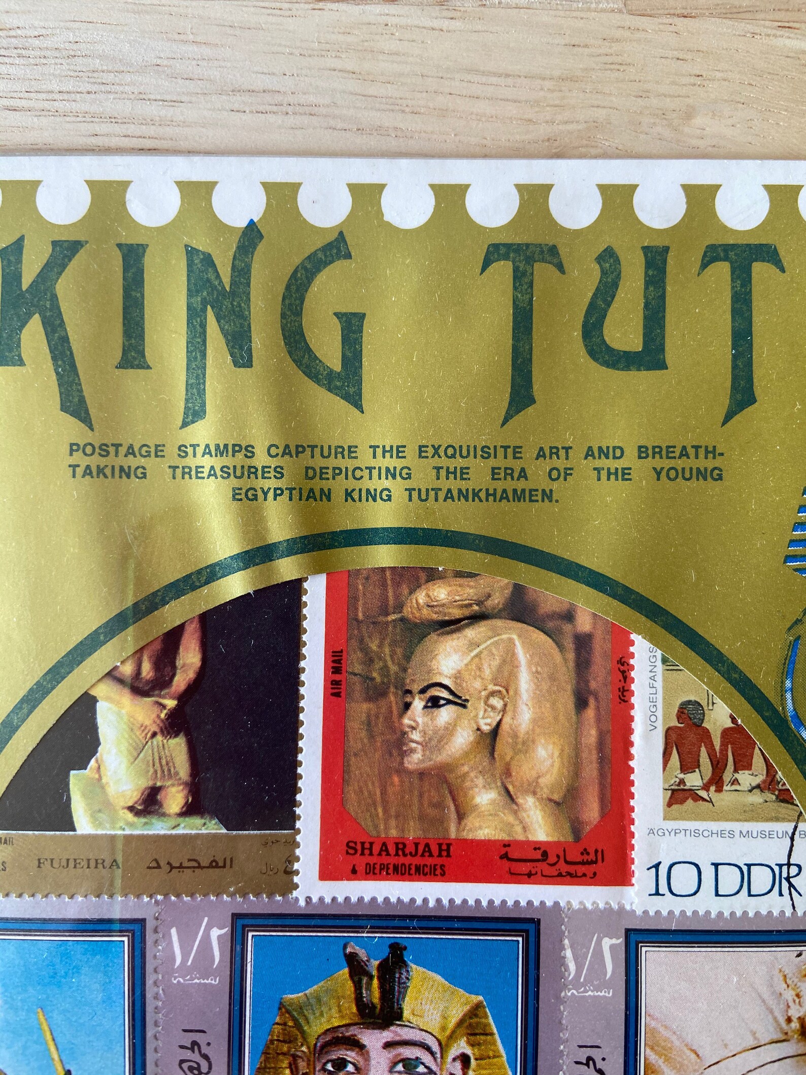 Vintage King Tut Stamps from the 1978 showing in Seattle Etsy