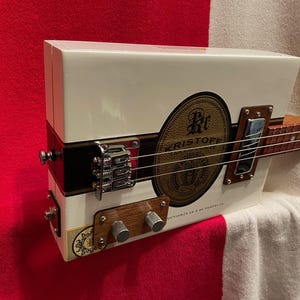 Three String Cigar Box Guitar W/Magnetic Pickup, Kirstoff Box, Tejas CBG Co. San Antonio, Tx.