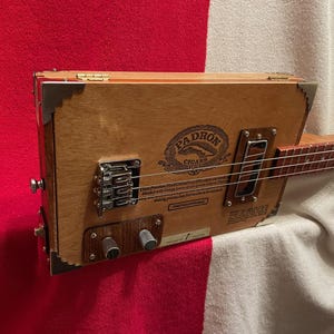 Three String Cigar Box Guitar W/ Magnetic Pickup, Padron Box, Tejas CBG Co. San Antonio, Tx.