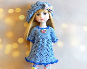 Outfit doll 14.5 Ruby Red doll Fashion Friends Doll Clothes doll 15 inces  Knitted top, beret and leggings