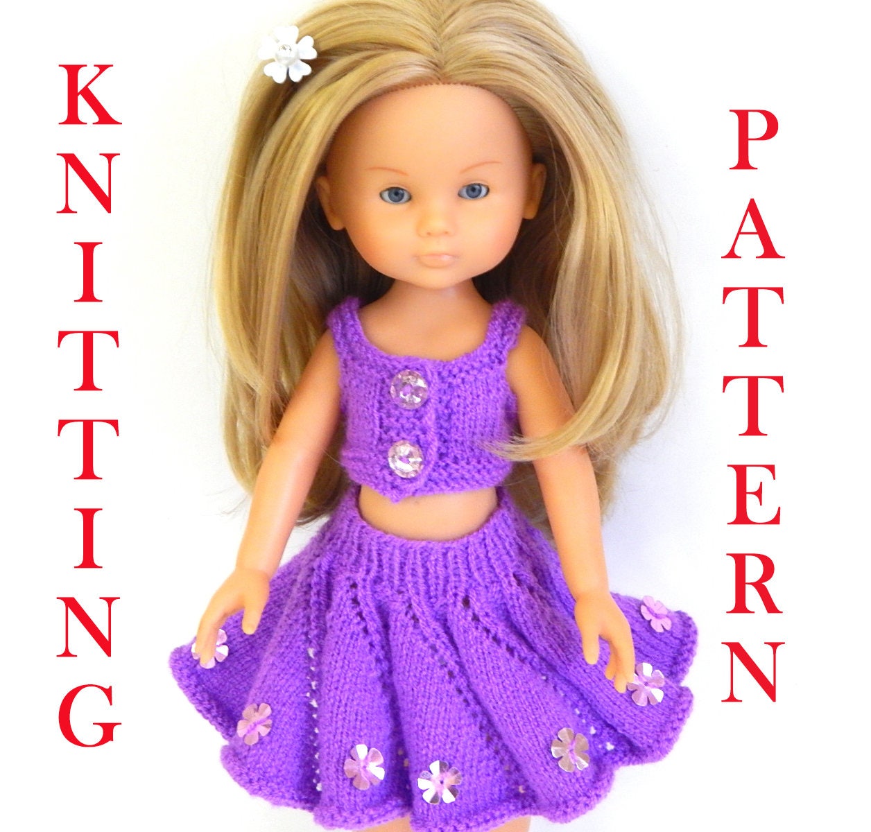 Knitting pattern to knit Dolls clothes to fit 12 13 14 inch Etsy