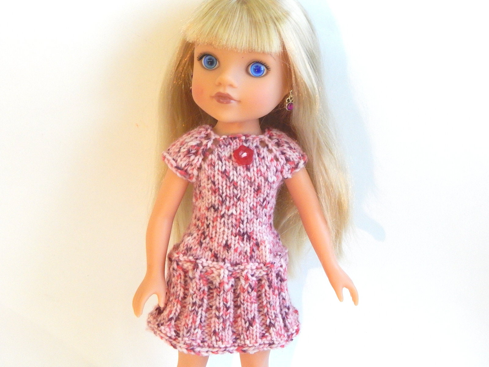 PDF Knitting Pattern to Knit Dolls Dress azure to - Etsy