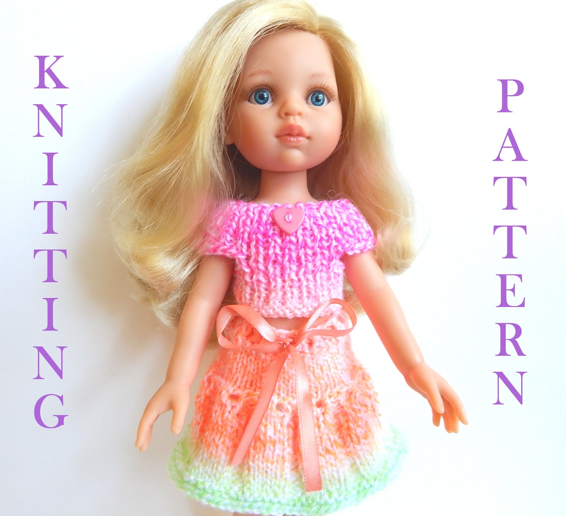 PDF Knitting pattern dolls clothes to fit 12 13 14 inch Etsy