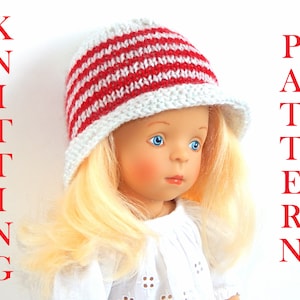 Doll Hat Knitting Pattern: Fits 13&quot; Paola Reina Dolls (PDF Pattern)