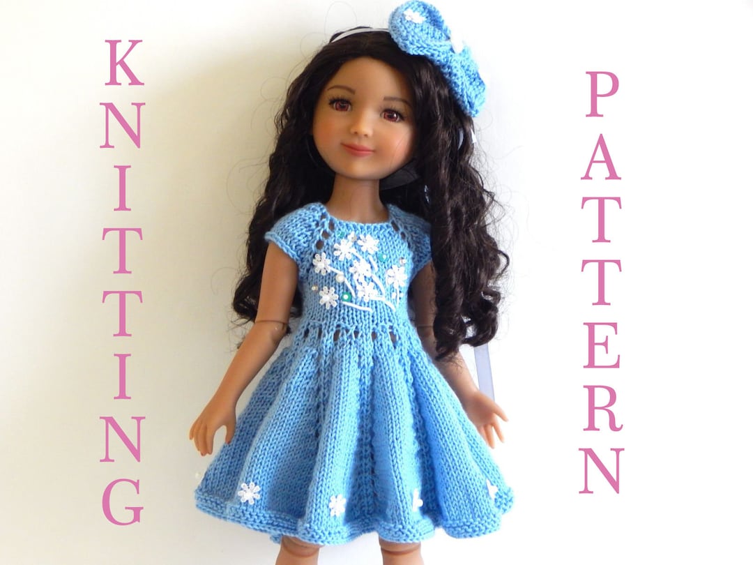 Doll Dress Knitting Pattern: Fits Ruby Red Fashion Friends (PDF Pattern ...