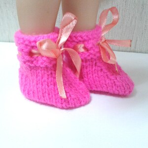 Knitting pattern for 13 inch dolls. Knitted boots. Knitting for beginners. Shoes with their own hands Master Class image 2