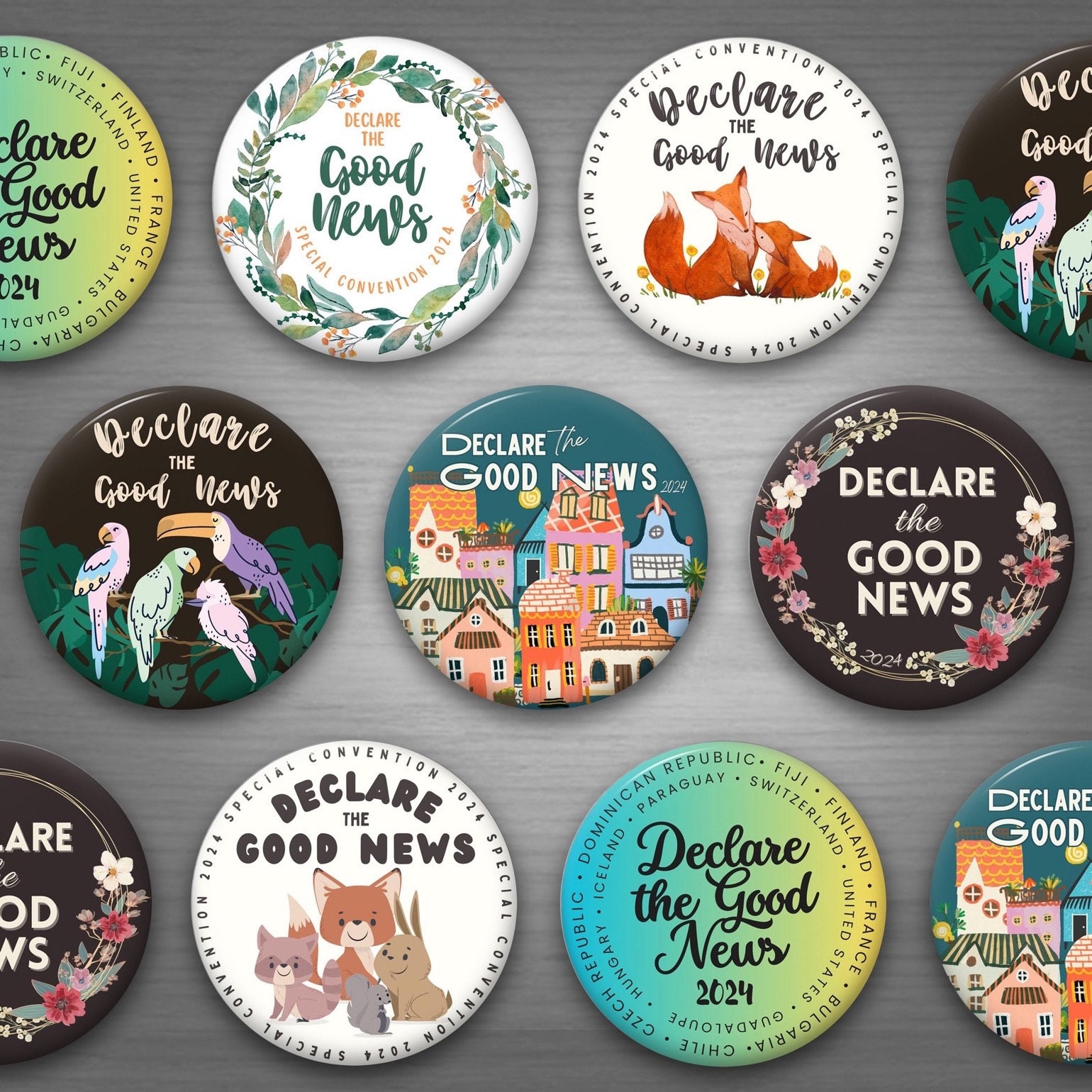 Declare the Good News 2024 Special Convention Souvenir Gift Pin Back