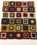 Hand Crocheted Granny Square Doilies, 3 Inch Cotton Blend Appliques (30 pcs)
