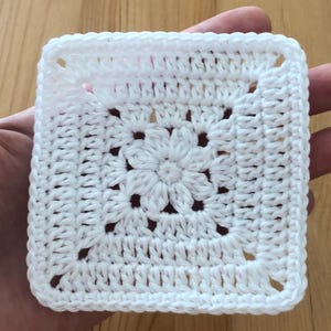 MUSTER-Hand gehäkeltes Quadrat Muster, gehäkeltes Blumen Quadratmuster