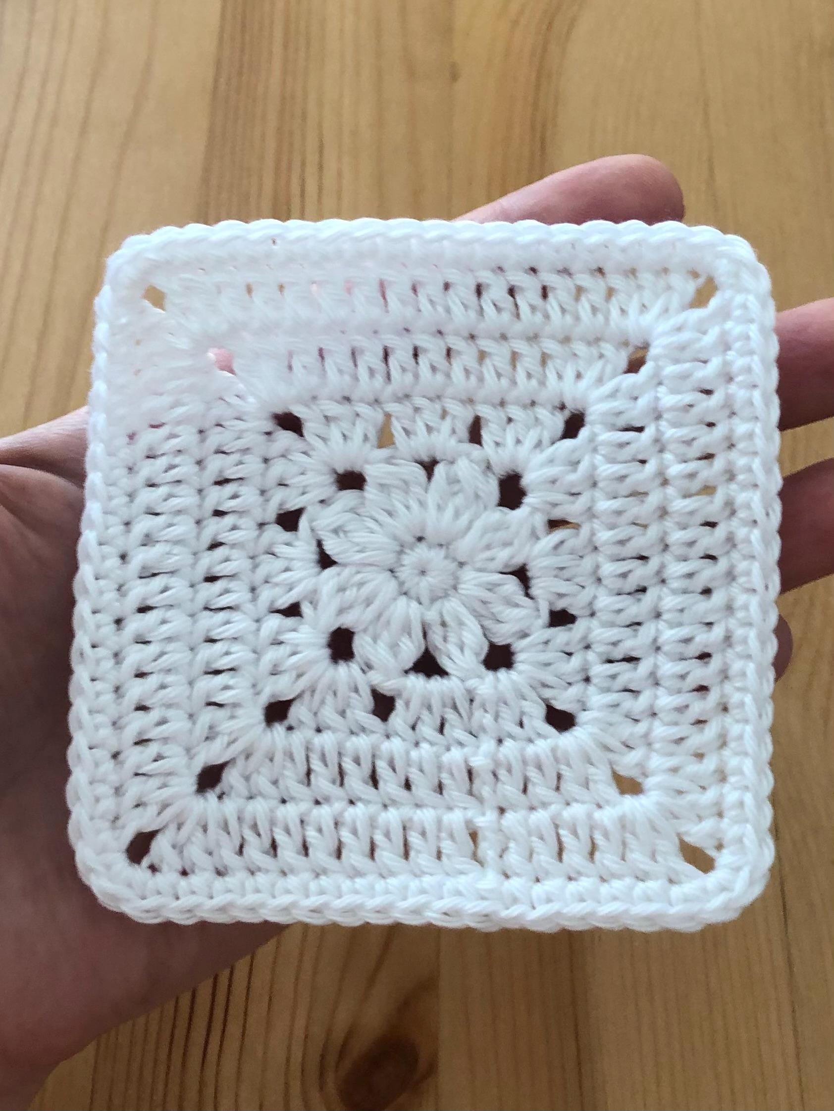 Crochet Floral Square Pattern (PDF Download)