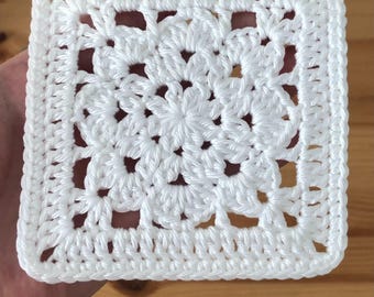 Crochet Floral Square Pattern (PDF Download)