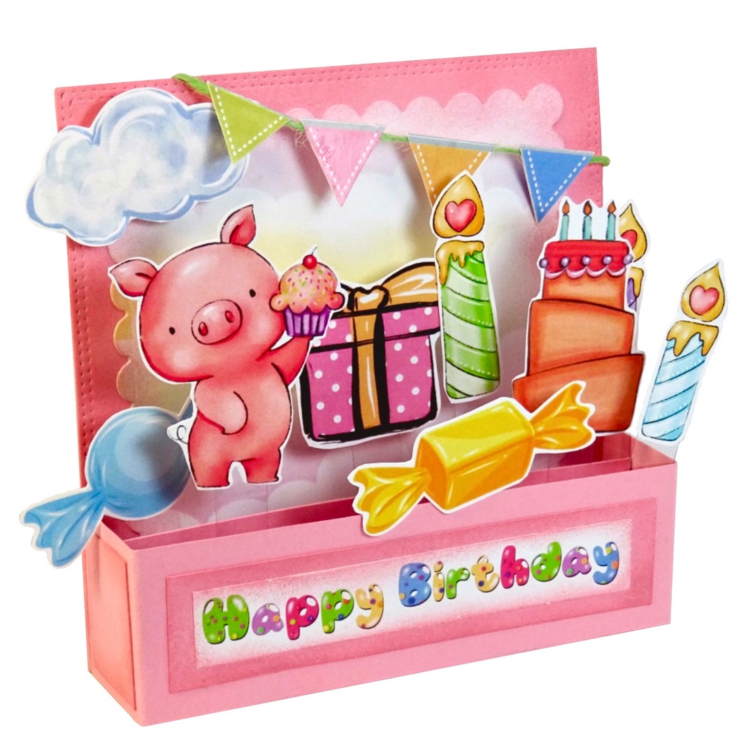 3D Pop up Happy Birthday Card Handmade Gift Cards - Etsy