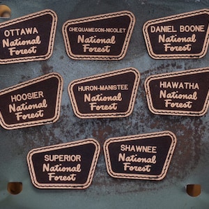 National Forest leather morale patch