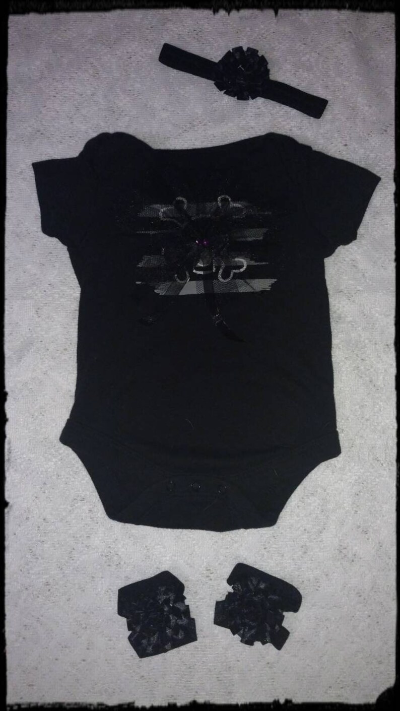 Baby Gothic 4 Piece Set Little Dark Princess 3-6 Month