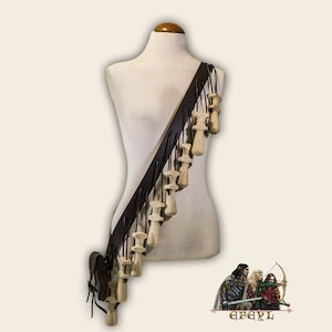 Musketier of lansquenet bandolier of baldric met buskruitcontainers &quot;12 apostelen&quot; 16e 17e eeuw