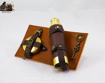 Steampunk Belt Accessory Pirate and Marco Polo Explorer Set