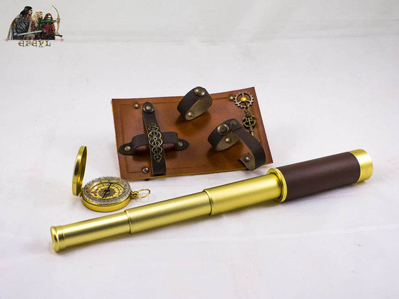 Steampunk Belt Accessory Pirate and Marco Polo Explorer Set
