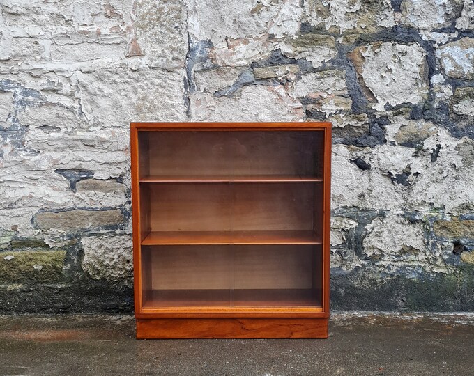 Display Cabinet Morris Of Glasgow Cumbrae Range Bookcase Shelving Storage Mid Century Vintage Retro Furniture Cupboard Glass Cabinet