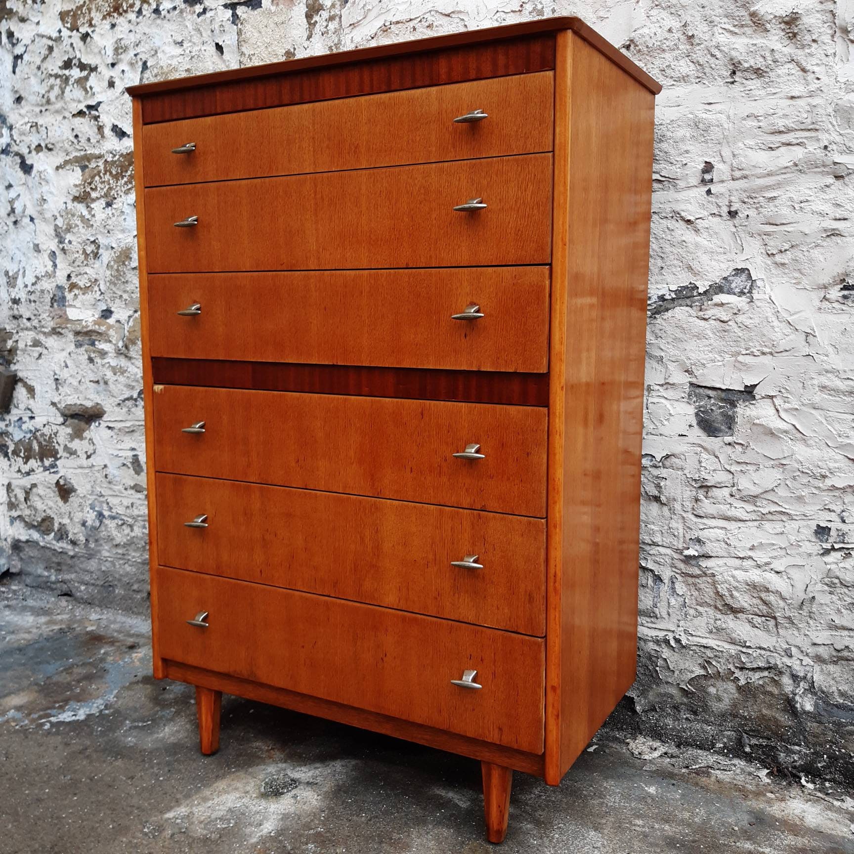 Lebus Mid Century Chest Of Drawers Vintage Retro Furniture Mid Century