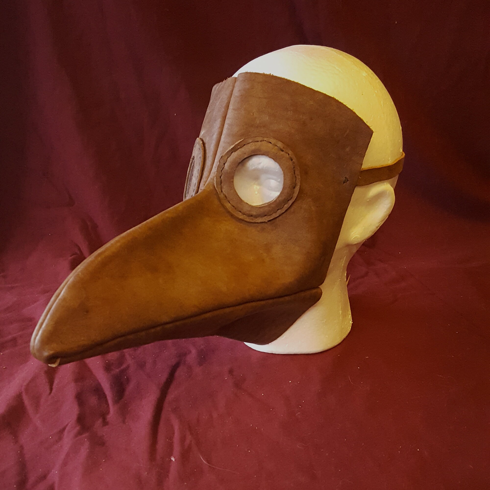 Hand Made Leather Plague Mask Etsy