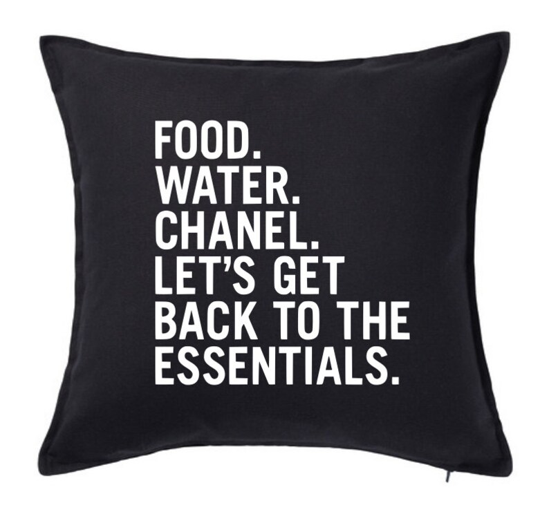 chanel decor pillow