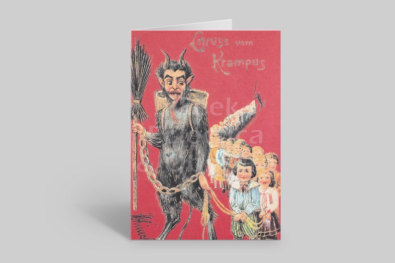 Krampus Greeting Cards 8 Designs Antique Christmas Pagan | Etsy