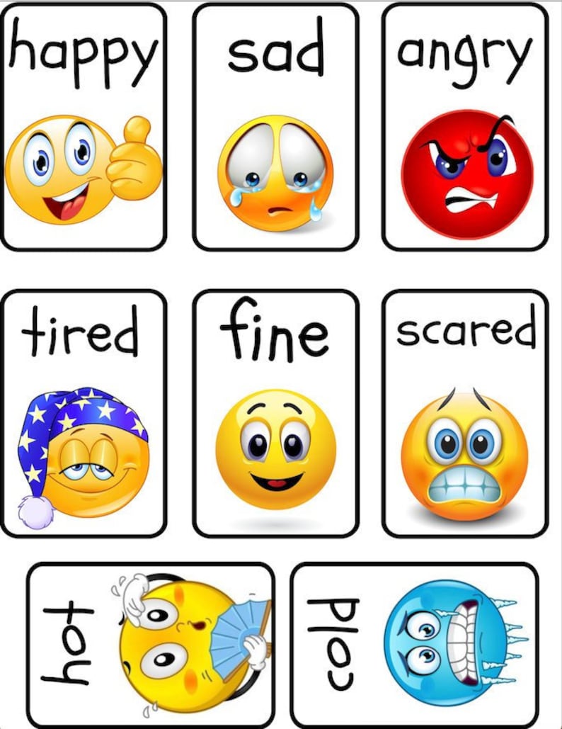 Free Printable Emotion Cards Printable