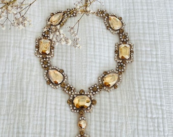 Dazzling Lillibeth Victorian Bridgerton style statement necklace