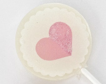 Pink Wedding Favor - Blush Pink Favor - Pink Wedding Lollipop - Glitter Lollipop - Blush Pink Lollipop - Spring Wedding Favor - Unique