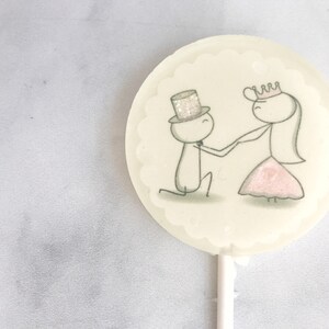 Lollipop Wedding Favor Wedding Favor Lollipop Bride and Groom Unique Wedding Favor for guests Couple Wedding Shower Set of 24 image 5