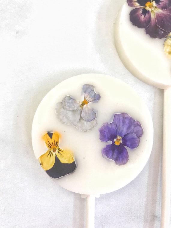 Flower Lollipops Flower Lollipop Wedding Favor Flower Lollipop Baby