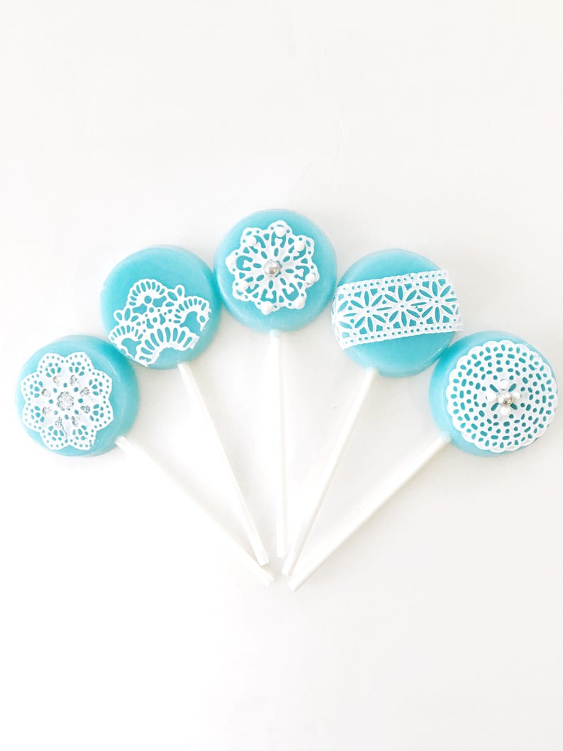 Baby Shower Favor Blue Baby Shower Baby Shower Lollipop Baby Boy Favor Blue Favor Blue Party Favor Lollilollies Set of 6 image 6