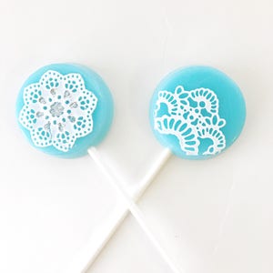 Baby Shower Favor Blue Baby Shower Baby Shower Lollipop Baby Boy Favor Blue Favor Blue Party Favor Lollilollies Set of 6 image 4