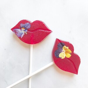 Red Lips Lollipops Valentine Lollipop Valentine Gift Valentine Day Lollipop Set of 6 image 3