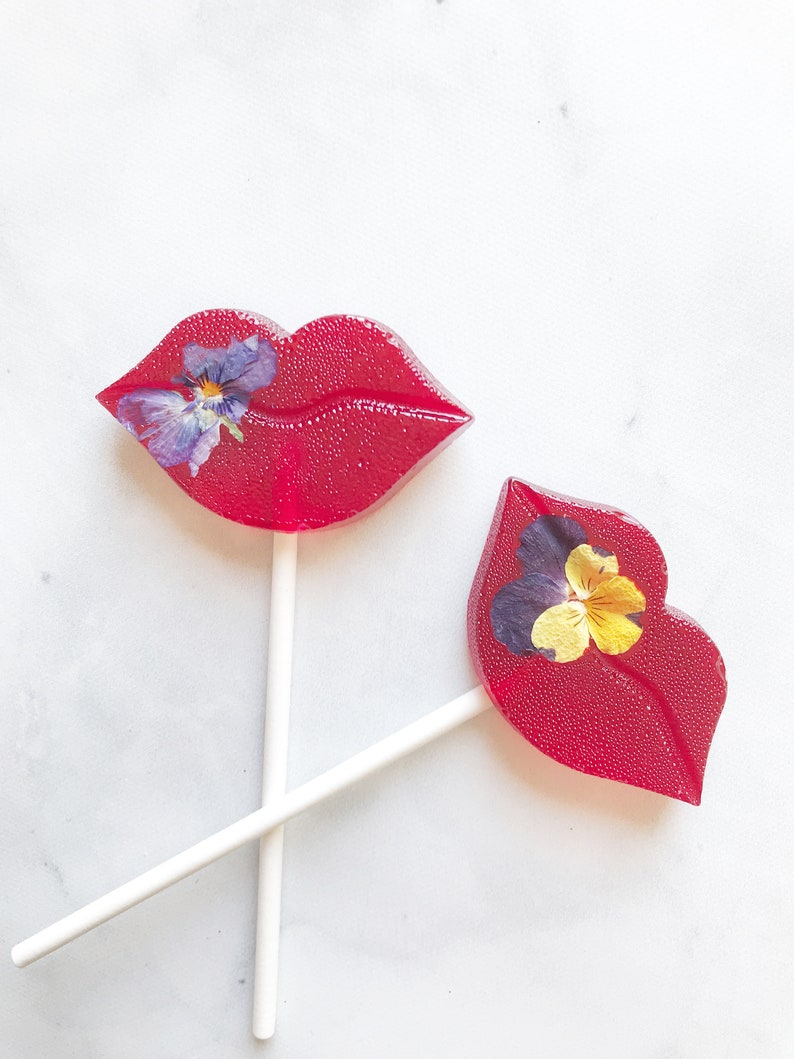 Red Lips Lollipops Valentine Lollipop Valentine Gift Valentine Day Lollipop Set of 6 image 3