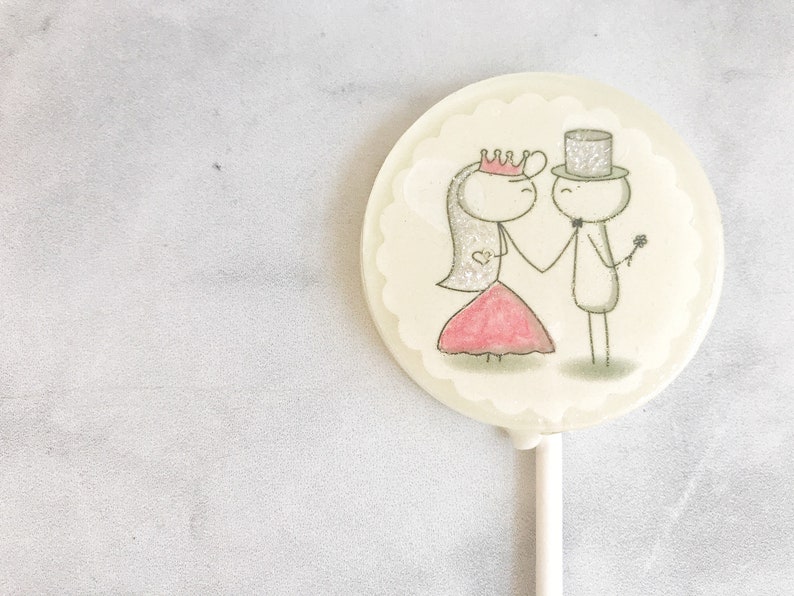 Lollipop Wedding Favor Wedding Favor Lollipop Bride and Groom Unique Wedding Favor for guests Couple Wedding Shower Set of 24 image 3