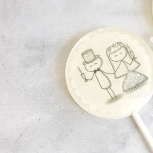 Lollipop Wedding Favor Wedding Favor Lollipop Bride and Groom Unique Wedding Favor for guests Couple Wedding Shower Set of 24 image 6