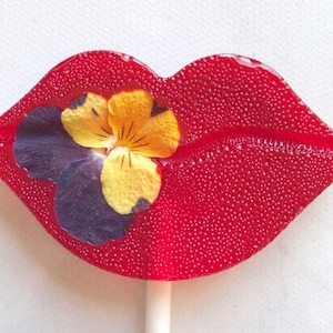 Red Lips Lollipops Valentine Lollipop Valentine Gift Valentine Day Lollipop Set of 6 image 1