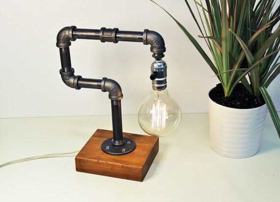 Edison Lamp Rustic Home Decor Table Lamp Industrial Etsy
