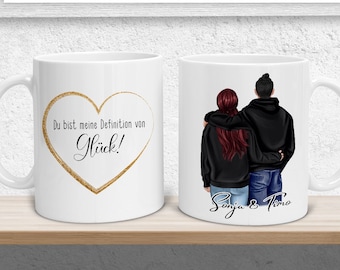 PAAR Viele Variant. | Tasse personalisiert | Geschenk Freund Freundin Partner Couple  | Fototasse Geschenkidee Personen Design | Love Liebe