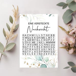 Suchsel Willst du meine Trauzeugin sein | Trauzeugin fragen Geschenkidee | Hochzeit Freundin | Karte Eucalyptus | Überraschung großer Tag