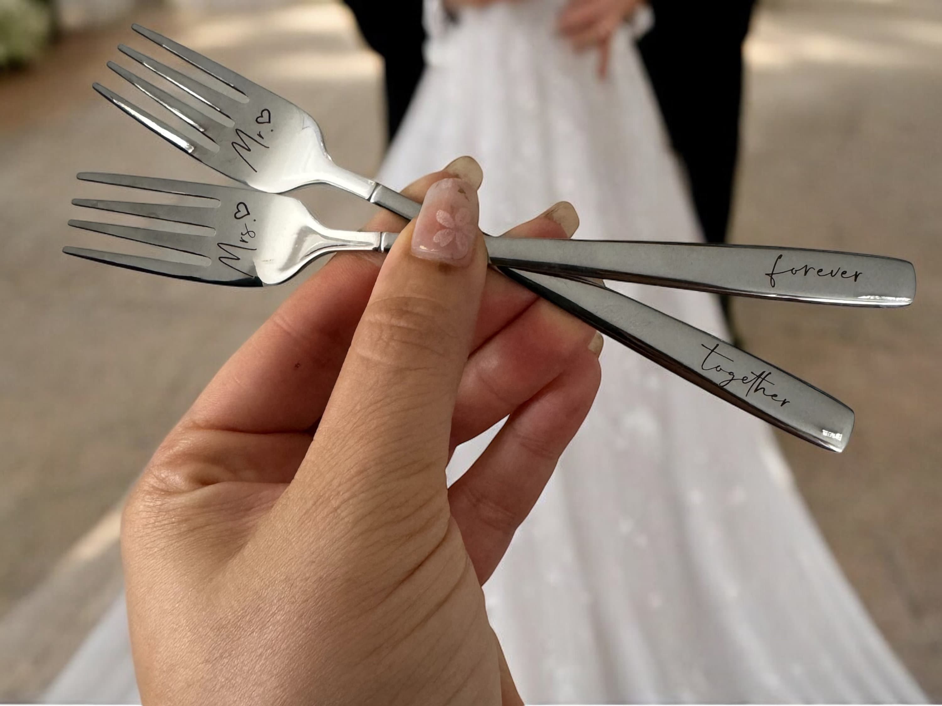 Kuchengabel Personalisiert Mit Gravur - Aus 18/10 Edelstahl, Spülmaschinengeeignet, Individuell Beschriftbar