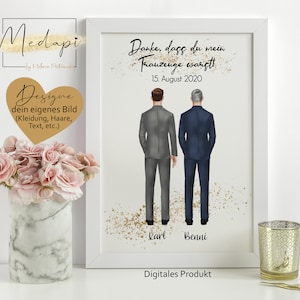 Geschenk Trauzeugen Bester Kumpel, Bro, Mann Men | Geschenkidee Bester Freund | Hochzeit Wedding | Besties Danke Schick Edel.